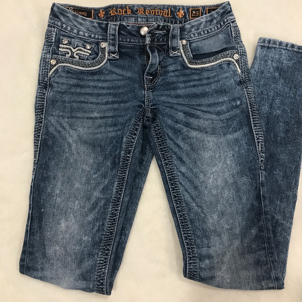 Rock Revival Skinny Jeans 30 inch Inseam